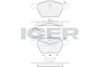 Колодки гальмівні (передні) Ford Galaxy 95-06/Seat Alhambra/VW Sharan 95-10/VW T4 90-03 (+датчики) ICER 181395 (фото 1)