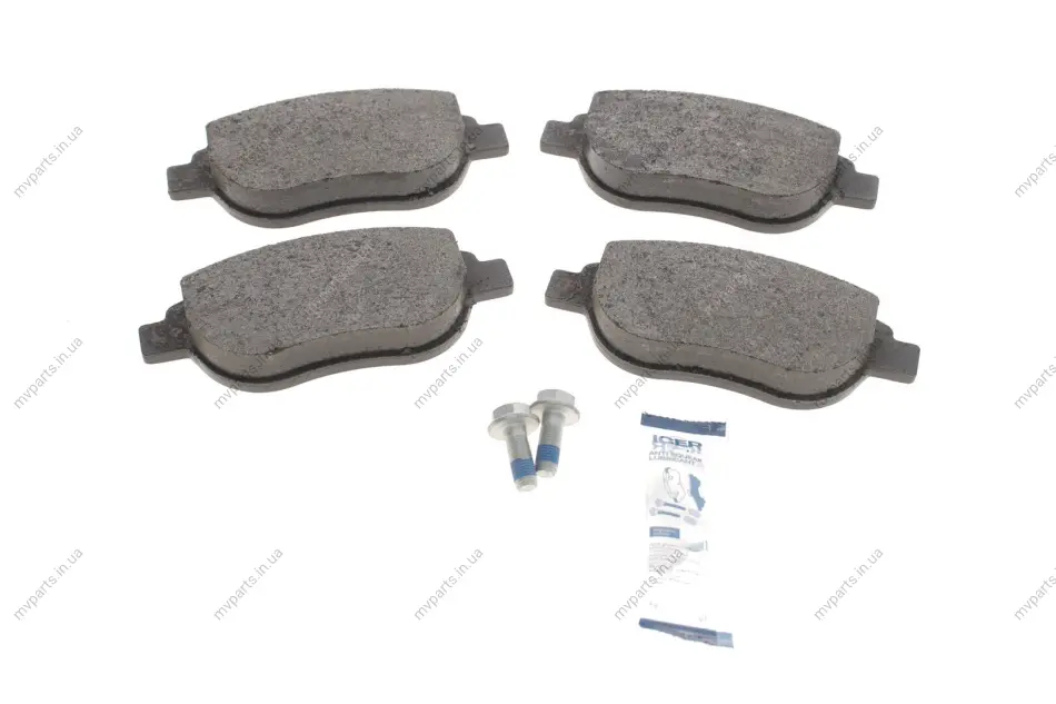 Колодки гальмівні (передні) Citroen C3/C4 02-/Berlingo/Peugeot 307 98-11/Partner 01-08/207 06-15 ICER 181429-701 (фото 1)