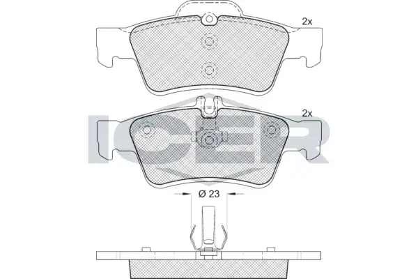Колодки гальмівні (задні) MB E-class (W211/W212)/S-class (W220/W221) 98- ICER 181576-396 (фото 1)