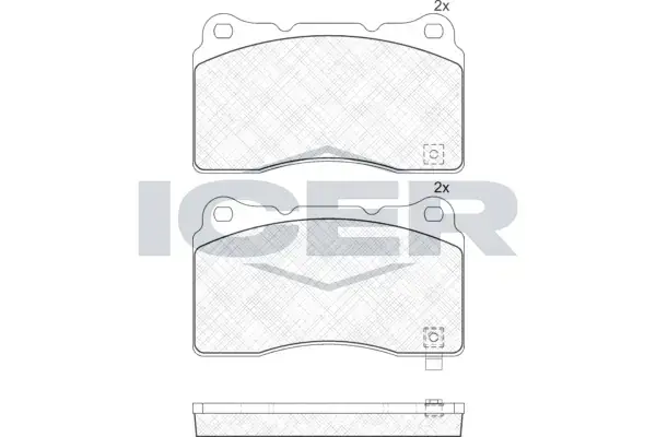 Колодки гальмівні (передні/задні) Honda Civic 12-/Mitsubishi Lancer 95-/Subaru Impreza 99- ICER 181585 (фото 1)