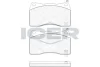 Колодки гальмівні (передні/задні) Honda Civic 12-/Mitsubishi Lancer 95-/Subaru Impreza 99- ICER 181585 (фото 1)