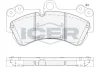Колодки гальмівні (передні) Porsche Cayenne 02-10/VW Touareg 02-18/MB G-class (W463) 18- ICER 181620 (фото 1)