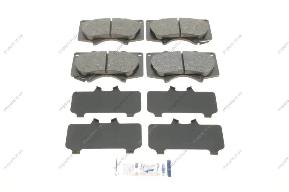Колодки гальмівні (передні) Mitsubishi Pajero IV/Toyota Hilux 06-/Land Cruiser Prado/Lexus GX 01- ICER 181665 (фото 1)