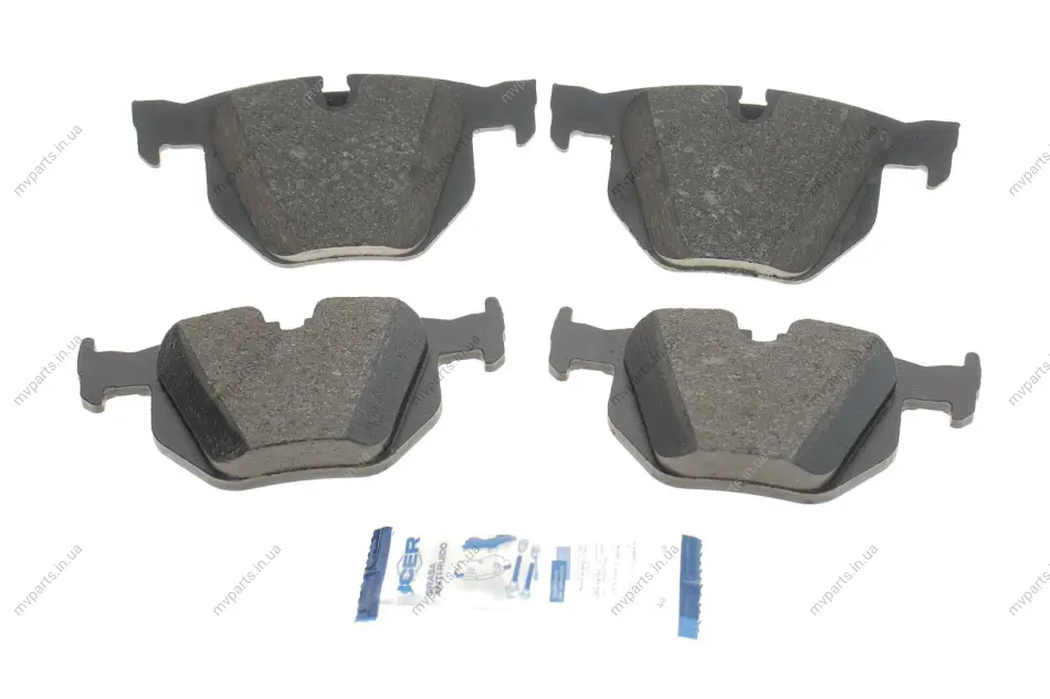 Колодки гальмівні (задні) BMW X5 (E70) 06-13/(F15/F85) 13-18/X6 (E71/E72) 08-14/(F16/F86) 14-19 ICER 181685-202 (фото 1)