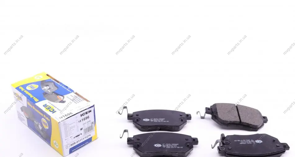 Колодки гальмівні (передні) Nissan Maxima 97-00/Murano 03-14/Teana 03-08/Infiniti FX 03-11/M37 11- ICER 181696 (фото 1)