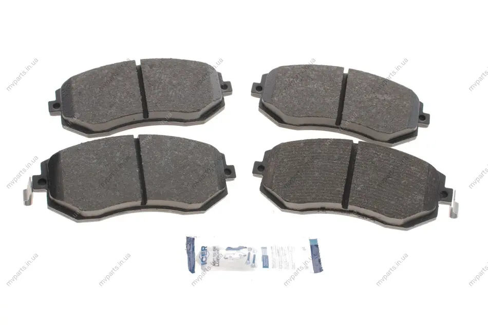 Колодки гальмівні (передні) Subaru Forester 02-/Impreza 00-/Legacy 03-14/Outback 03- ICER 181717 (фото 1)