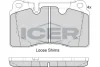 Колодки гальмівні (передні/задні) Audi A3/TT 04-15/Seat Leon 12-/Porsche Cayenne 10- ICER 181791 (фото 1)