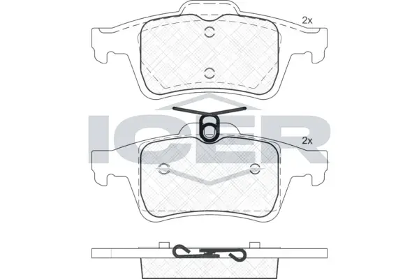 Колодки гальмівні (задні) Mazda 3 08-14/Mazda 5 10-/Saab 9-3 II 05- ICER 181825 (фото 1)
