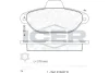 Колодки гальмівні (передні) Fiat 500 07-/Ford Ka 08-16 (+датчики) ICER 181844 (фото 1)