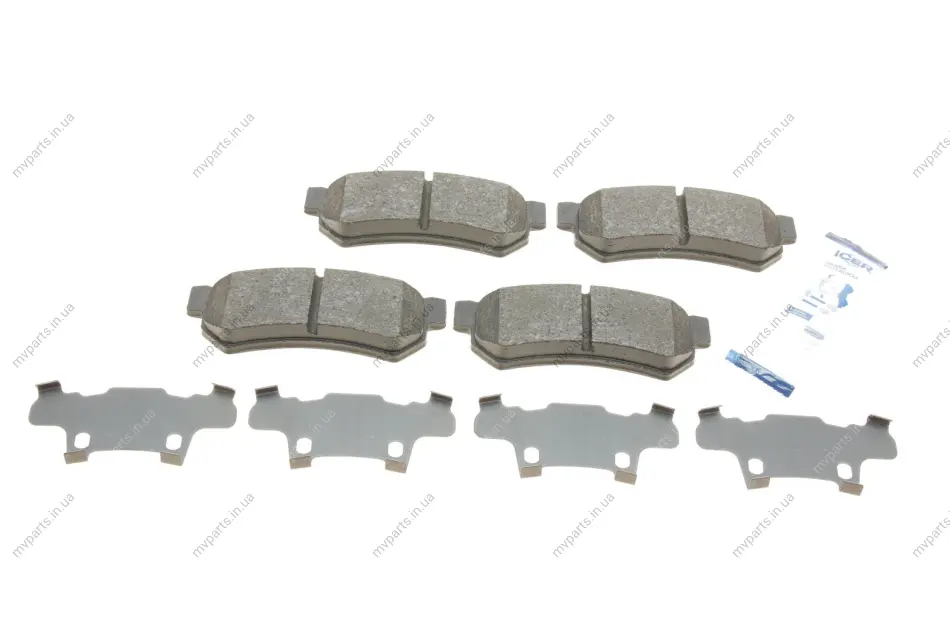 Колодки гальмівні (задні) Chevrolet Lacetti 05-/Nubira 05-11/Daewoo Lacetti/Suzuki USA Reno 04- ICER 182058 (фото 1)