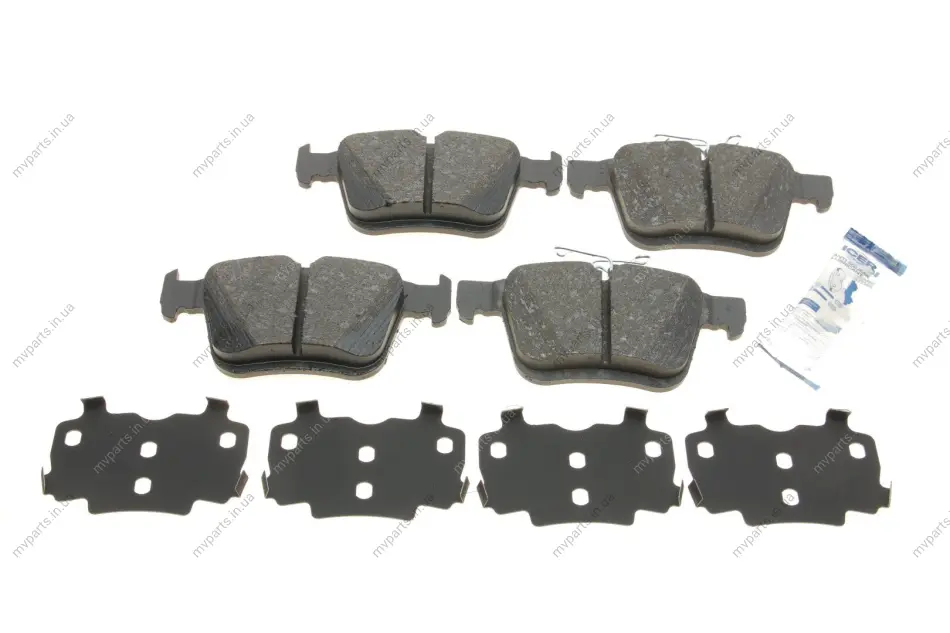 Колодки гальмівні (задні) Audi A3/VW Golf 12-/Touran/Passat B8 14-/Skoda Karoq 17-/Octavia 20- ICER 182099 (фото 1)