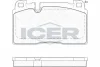Колодки гальмівні (передні) Audi A6/A7 10-18/Q5 08-17/Porsche Macan 14- ICER 182112 (фото 1)