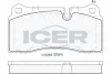 Колодки гальмівні (задні) Audi Q7 06-16/R8 07-/BMW 2 (F22/F87) 12-/3 (F30/F80) 11-18 ICER 182121 (фото 1)