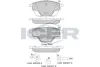 Колодки гальмівні (задні) Citroen C4 13-/C5/Peugeot 508 18-/308 13-/3008/5008 16-/Opel Grandland 17 ICER 182161 (фото 1)