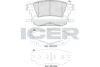 Колодки гальмівні (задні) Lexus LM 20-/NX 14-/Toyota Alphard 15-/Harrier 13- ICER 182241 (фото 1)