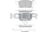 Колодки гальмівні (передні) Opel Astra K/Chevrolet Cruze 15- ICER 182245 (фото 1)