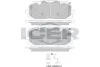 Колодки гальмівні (передні) Audi A4/A5/Q5/Q7 15-/ A5 Sportback 07-17/ A6/A7/A8/Q3/Q8/VW Touareg 17- ICER 182254 (фото 1)