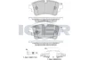 Колодки гальмівні (задні) Audi A4/A5/A6/A7/A8/Q5/Q7 15-/VW Touareg 17- ICER 182256-203 (фото 1)