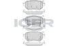 Колодки гальмівні (задні) Mazda 6 12-/CX-4/Chevrolet Trax 16- ICER 182263 (фото 1)