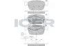 Колодки гальмівні (передні) Audi A4 15-/Audi A5 09- (+датчик) ICER 182270 (фото 1)