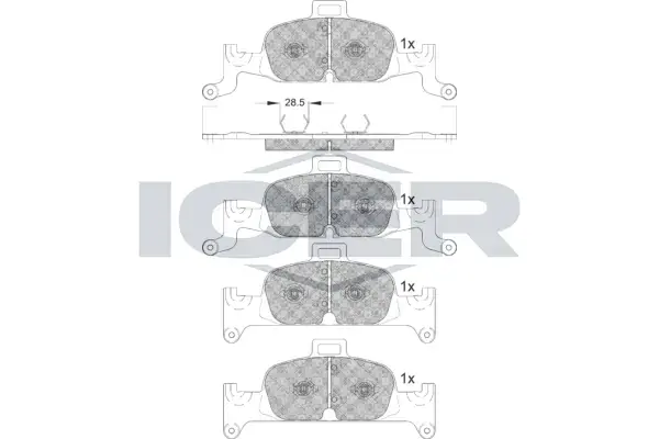 Колодки гальмівні (передні) Audi A4/A5/A6/A7/Q5 15- ICER 182279 (фото 1)