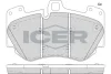 Колодки гальмівні (передні) Audi A4 06-15/A5 10-17/A8 02-10/Q3 19-/R8 07-/VW Phaeton 05-16 ICER 182349 (фото 1)