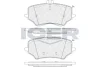 Колодки гальмівні (передні) Citroen Jumper 02-/Fiat Ducato/Peugeot Boxer 98- R15 (+датчик) ICER LM1523 (фото 1)