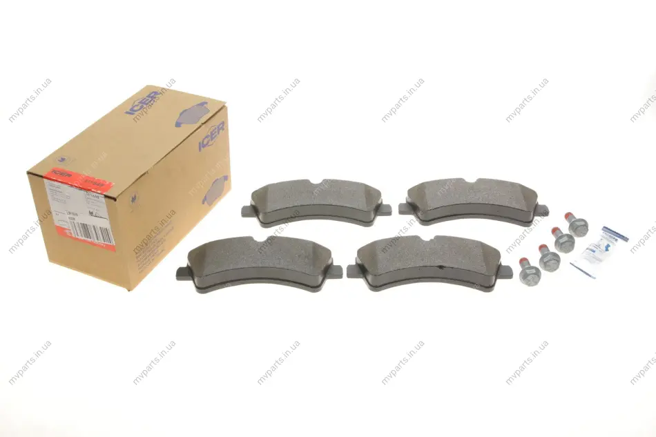 Колодки гальмівні (задні) MB Sprinter (906) 411-519CDI/VW Crafter 30-35/30-50 06- (спарка) ICER LM1849 (фото 1)
