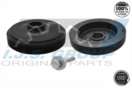 Шків колінвалу Citroen Berlingo/Jumpy/Peugeot Expert 1.8-1.9D 95-02 (6PK) (в комплекте з болтом) IJS GROUP 17-1006SET