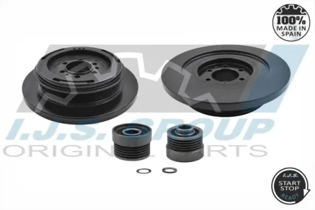 Шків колінвалу + шків генератора BMW 3 (E36)/5 (E34/E39) 2.5td/tds 91-04 IJS GROUP 17-1015KIT