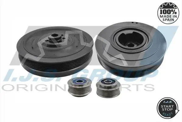 Шків колінвалу + шків генератора VW LT/T4/Crafter 2.5TDI 17-1029KIT A IJS GROUP 17-1029KIT-A (фото 1)