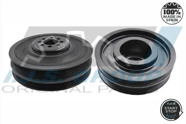 Шків колінвалу Audi A4/A6/A8/VW Passat 2.5TDI 97-05 (4PK+6PK) IJS GROUP 17-1056 (фото 1)