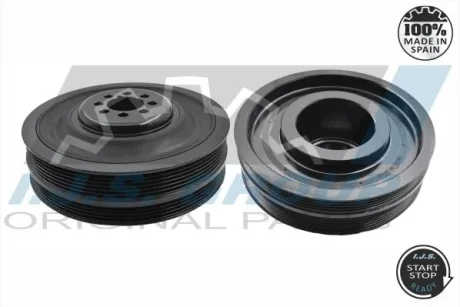 Шків колінвалу Audi A4/A6/A8/VW Passat 2.5TDI 97-05 (4PK+6PK) IJS GROUP 17-1056