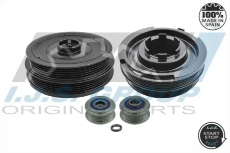 Шків колінвалу Land Rover Freelander/Rover 75 2.0CDT/CDTi 99-05 (к-кт) IJS GROUP 17-1070KIT