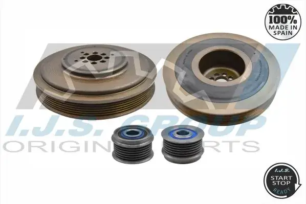 Шків колінвалу Audi A6/Q7VW Touareg 2.7/3.0TDI 02- (6PK) IJS GROUP 17-1098KIT (фото 1)