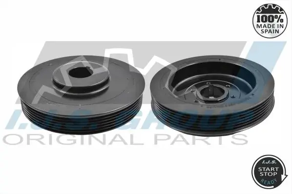 Шків колінвалу Citroen Jumper/ Peugeot Boxer 2.0/2.2 HDi 01- (6PK) IJS GROUP 17-1102 (фото 1)