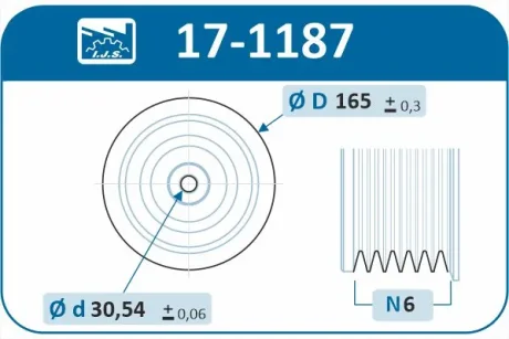Шків колінвалу Opel Insignia A/Astra J 2.0CDTI 08- IJS GROUP 17-1187