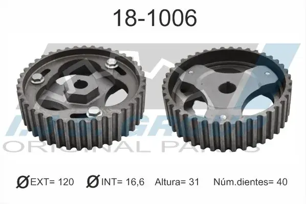 Шестерня ПНВТ Renault Kangoo 1.9 dCi 97-07 IJS GROUP 18-1006 (фото 1)