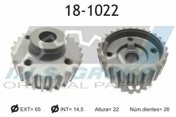 Шестерня колінвалу VW Golf II/III/IV/ Polo 1.0-1.6 -02 (z=26) IJS GROUP 18-1022 (фото 1)