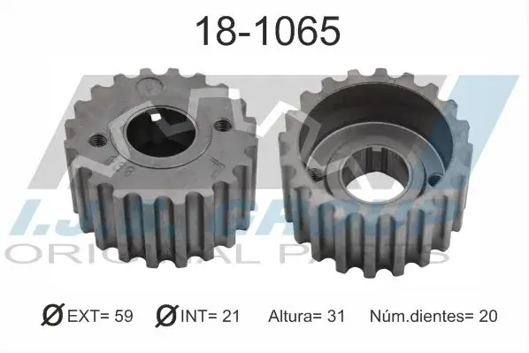 Шестерня насосу масляного Renault F4R/F8Q 97- IJS GROUP 18-1065 (фото 1)