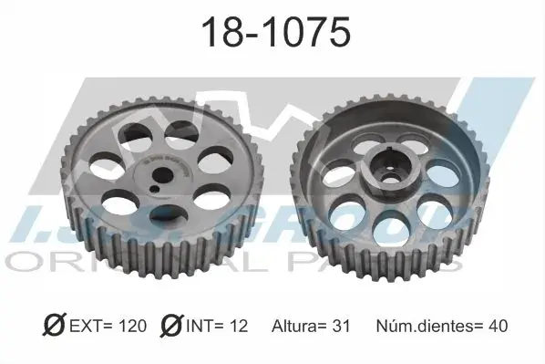 Шестерня розподільного валу Renault Clio/11/19 1.9 TD-96 (z=40) IJS GROUP 18-1075 (фото 1)