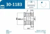 Шків генератора Nissan Qashqai/X-Trail 2.0 14- IJS GROUP 30-1183 (фото 2)