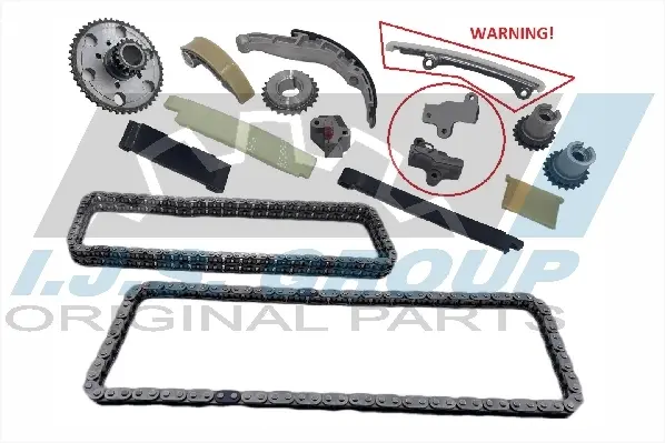 Комплект ланцюга ГРМ (верхній) Nissan Navara (D40) 2.5 dCi 4WD, 05-, 106/128kw (YD25DDTi) IJS GROUP 40-1146FK (фото 1)