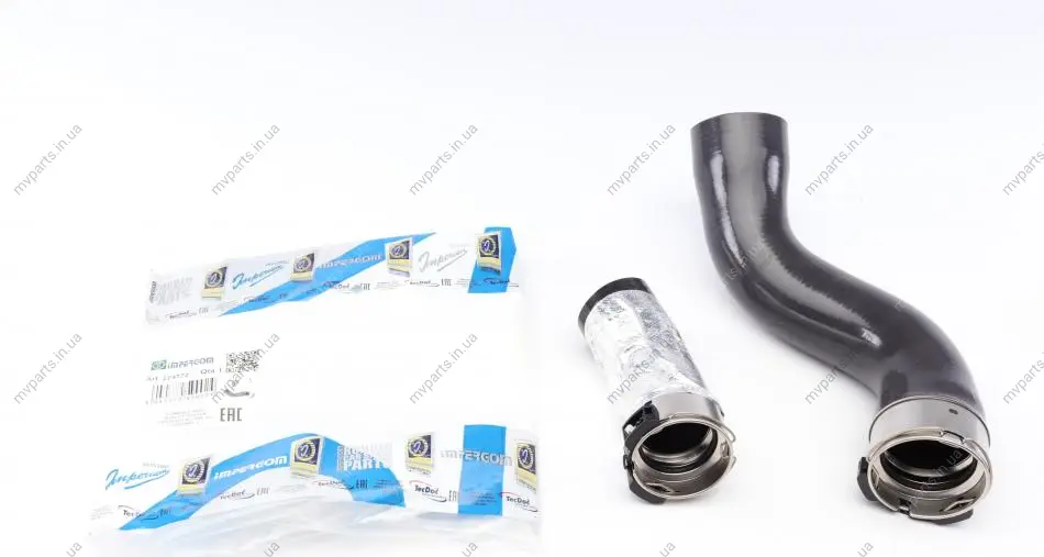 Патрубок інтеркулера Dacia Dokker/Duster/Renault Clio IV 1.5dCi 10- (к-кт 2 шт.) IMPERGOM 224772 (фото 1)