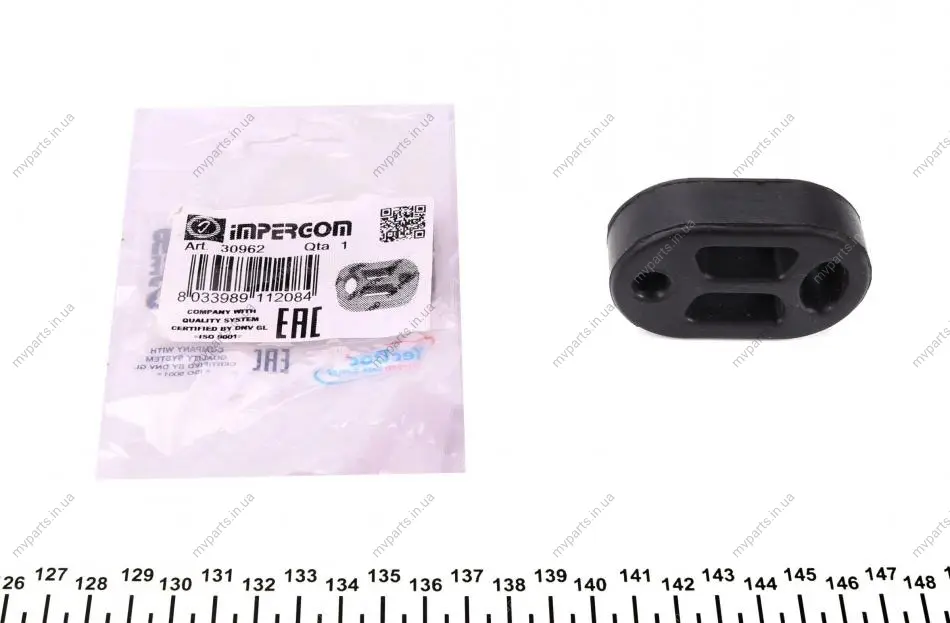 Гумка глушника Citroen Berlingo/Peugeot Partner 96-15 IMPERGOM 30962 (фото 1)