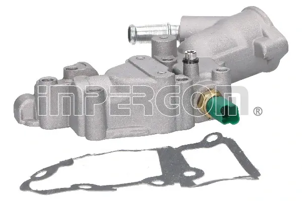Корпус термостата Citroen Berlingo/Peugeot Partner 1.1-1.6i 96- (+датчик) 90029/AL IMPERGOM 90029-AL (фото 1)