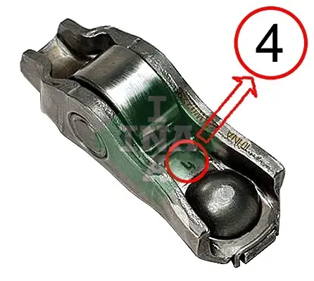 Коромисло клапана BMW 3 (E90/F30/F80)/5 (E60/F10), N13/N20/N52/N55/S55 (для впуск. клап.) 422 0224 10 INA 422-0224-10 (фото 1)