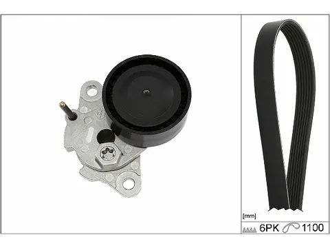 Комплект ременя генератора Audi A4/A5/A6 1.8/2.0 TFSI 08-18, (6PK1100) 529 0085 10 INA 529-0085-10 (фото 1)