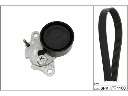 Комплект ременя генератора Audi A4/A5/A6 1.8/2.0 TFSI 08-18, (6PK1100) 529 0085 10 INA 529-0085-10