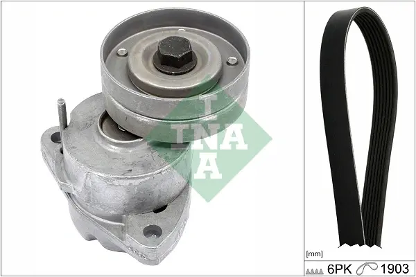 Комплект ременя генератора Opel Astra/Vectra 89-02 (6PK1903) 529 0091 10 INA 529-0091-10 (фото 1)